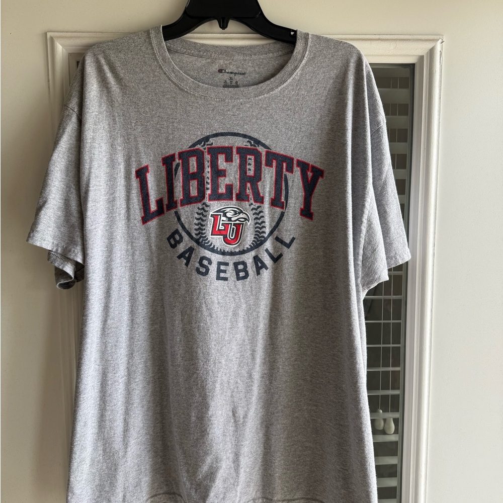 Champion Gray Liberty Baseball Tee